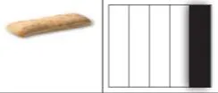 Grille standard inox tefloné 5 divisions ; 500 -1000gr ; 100x415mm DSG050501
